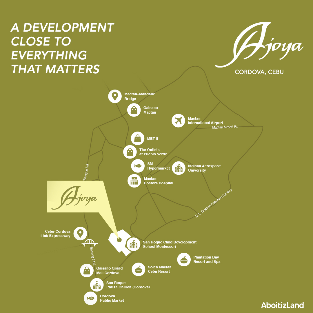 Ajoya Subdivision Cebu location map