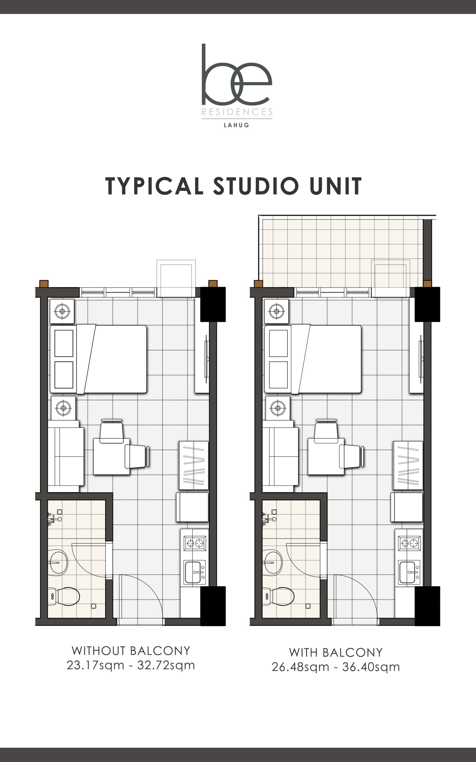 Studio Condo Unit in Be Residences Lahug Redefining City Living with Be Residences Lahug A 20-level residential condominium is located minutes from Cebu I.T. Park with easy and convenient access to business districts, hospitals, transport hubs, and schools.